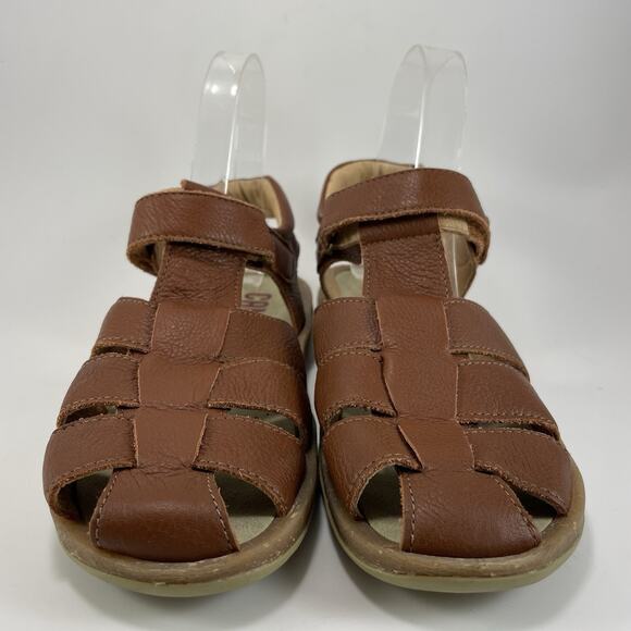 Camper Bicho Sandals Womens 38 / 7.5 Brown Leather Fisherman Comfort Slingback - Picture 2 of 9